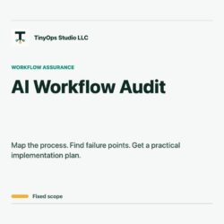 AI Workflow Audit and Implementation Plan