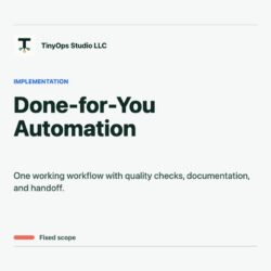 Done-for-You Business Automation